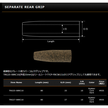 セパレートリアグリップ